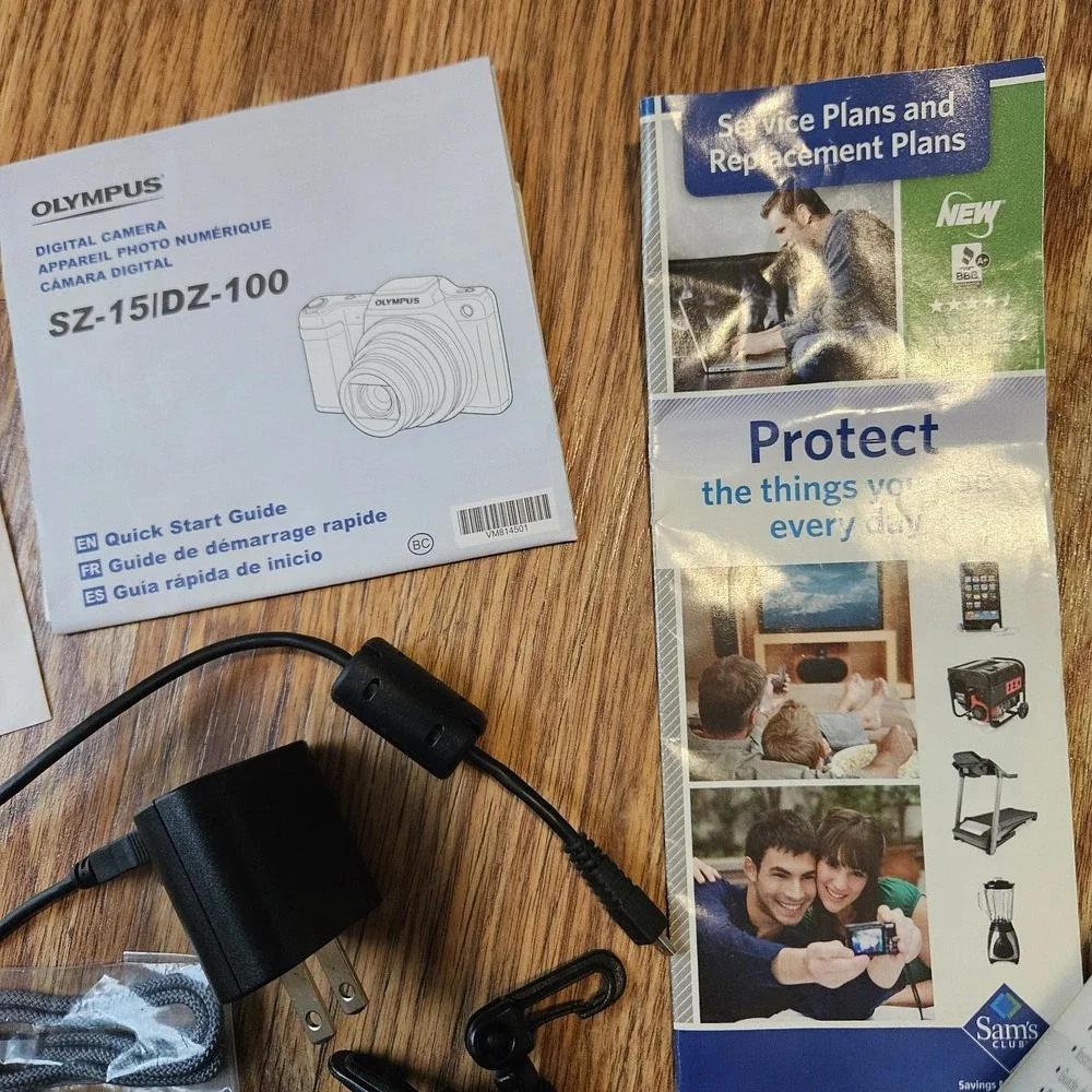 Working Olympus Stylus SZ-15 16MP Digital Camera‎ Black New Battery Original Box